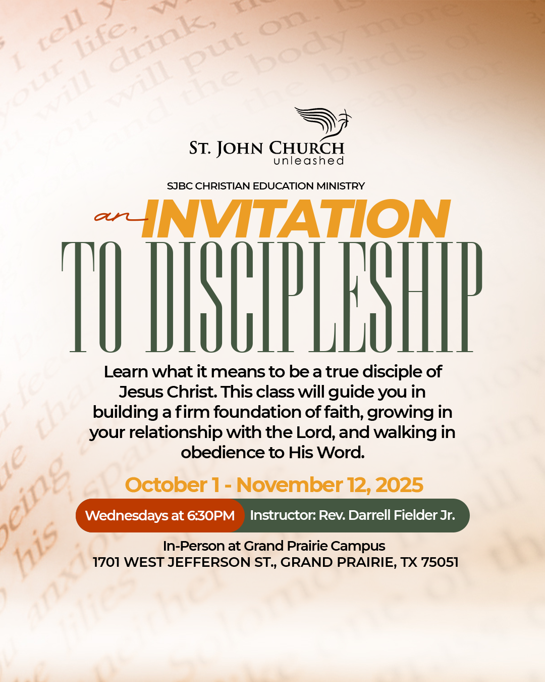 Invitation to Discipleship Social