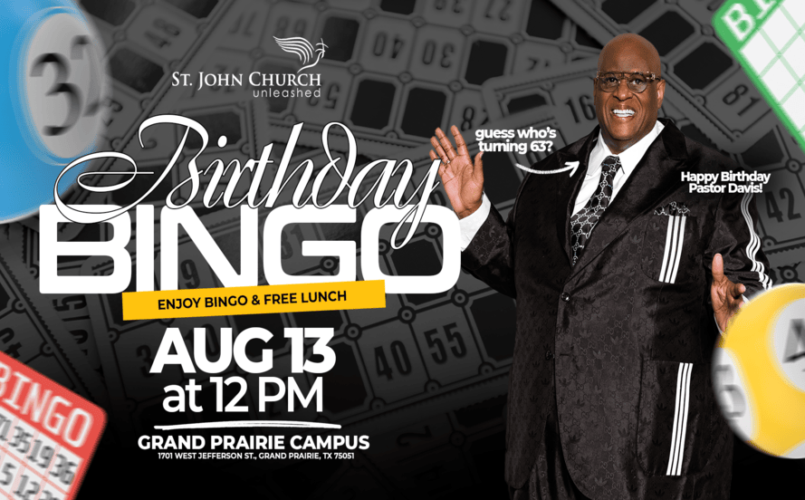 Pastor Birthday Bingo